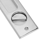 Zinc Alloy Invisible Recessed Handle Latch with Keys for Bathroom Balcony Pocket Door Sliding Barn Door - Extra Image