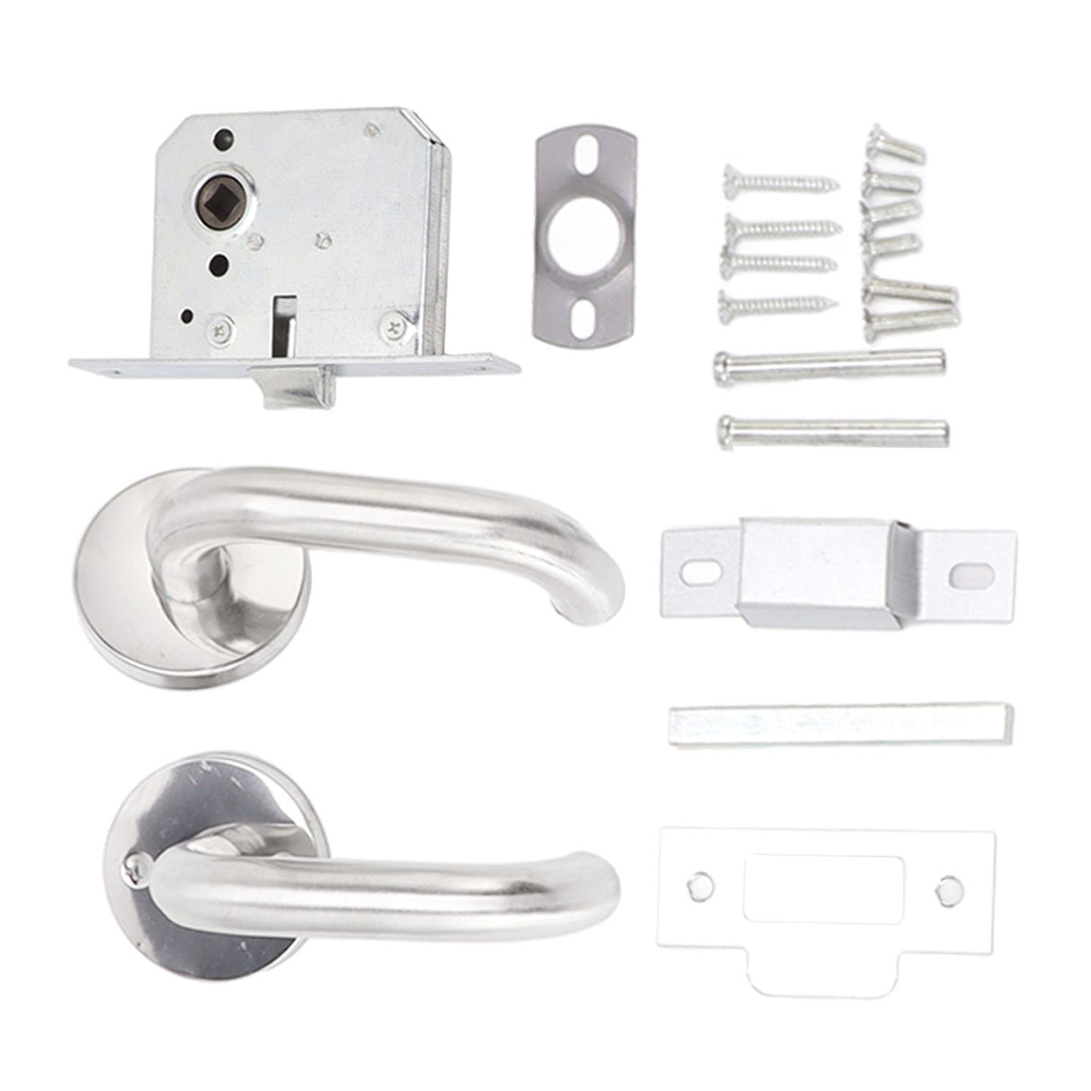Handle Locks Stainless Steel Safety Passageway Door Handle Lock for Fire Emergency Exit Corridor Home Warehouse