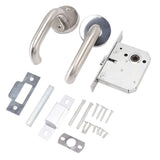 Handle Locks Stainless Steel Safety Passageway Door Handle Lock for Fire Emergency Exit Corridor Home Warehouse - Side View