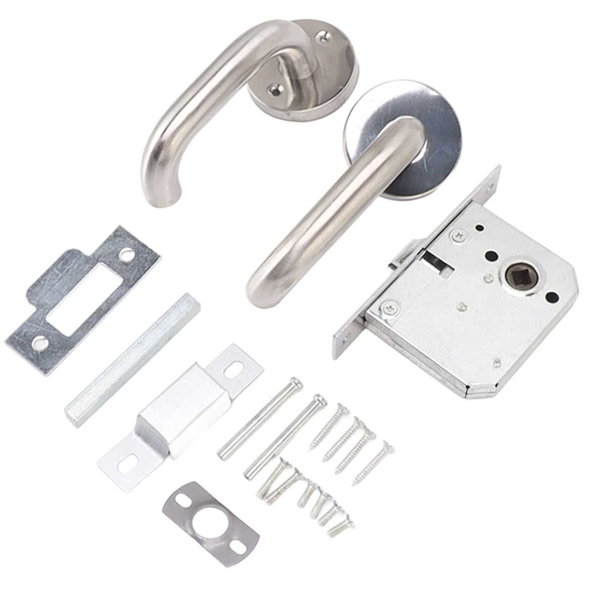 Handle Locks Stainless Steel Safety Passageway Door Handle Lock for Fire Emergency Exit Corridor Home Warehouse