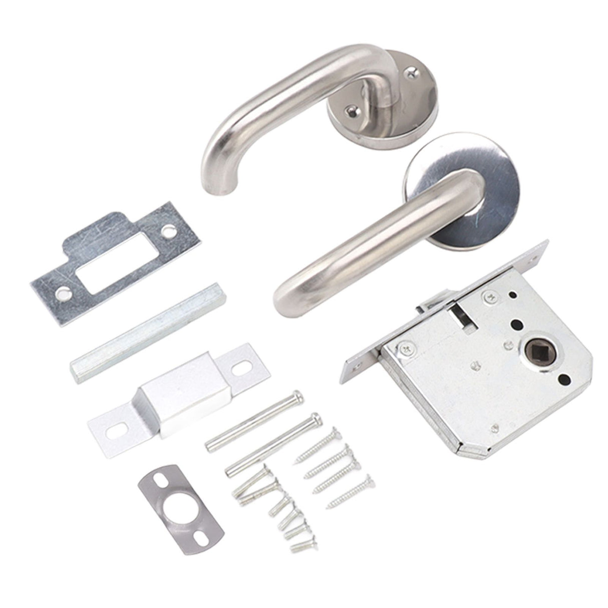 Handle Locks Stainless Steel Safety Passageway Door Handle Lock for Fire Emergency Exit Corridor Home Warehouse