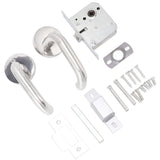 Handle Locks Stainless Steel Safety Passageway Door Handle Lock for Fire Emergency Exit Corridor Home Warehouse