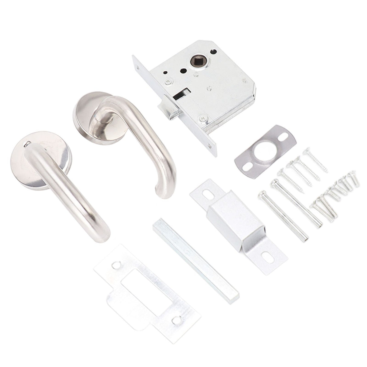 Handle Locks Stainless Steel Safety Passageway Door Handle Lock for Fire Emergency Exit Corridor Home Warehouse