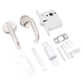 Handle Locks Stainless Steel Safety Passageway Door Handle Lock for Fire Emergency Exit Corridor Home Warehouse