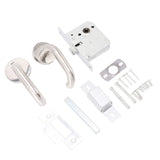 Handle Locks Stainless Steel Safety Passageway Door Handle Lock for Fire Emergency Exit Corridor Home Warehouse