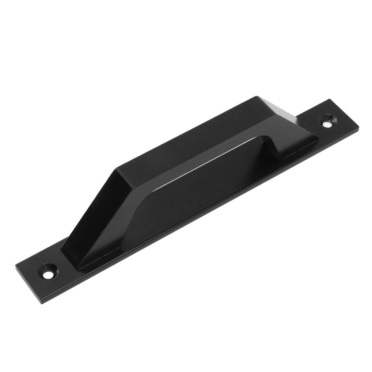 Sliding Door Handle Metal Electroplating Cabinet Barn Door Pull Handle with Mounting Screws Black
