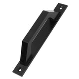 Sliding Door Handle Metal Electroplating Cabinet Barn Door Pull Handle with Mounting Screws Black - Close-Up Angle