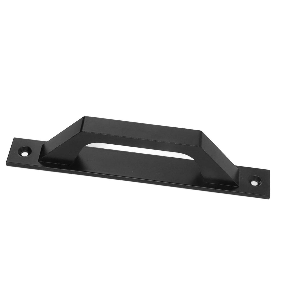 Sliding Door Handle Metal Electroplating Cabinet Barn Door Pull Handle with Mounting Screws Black