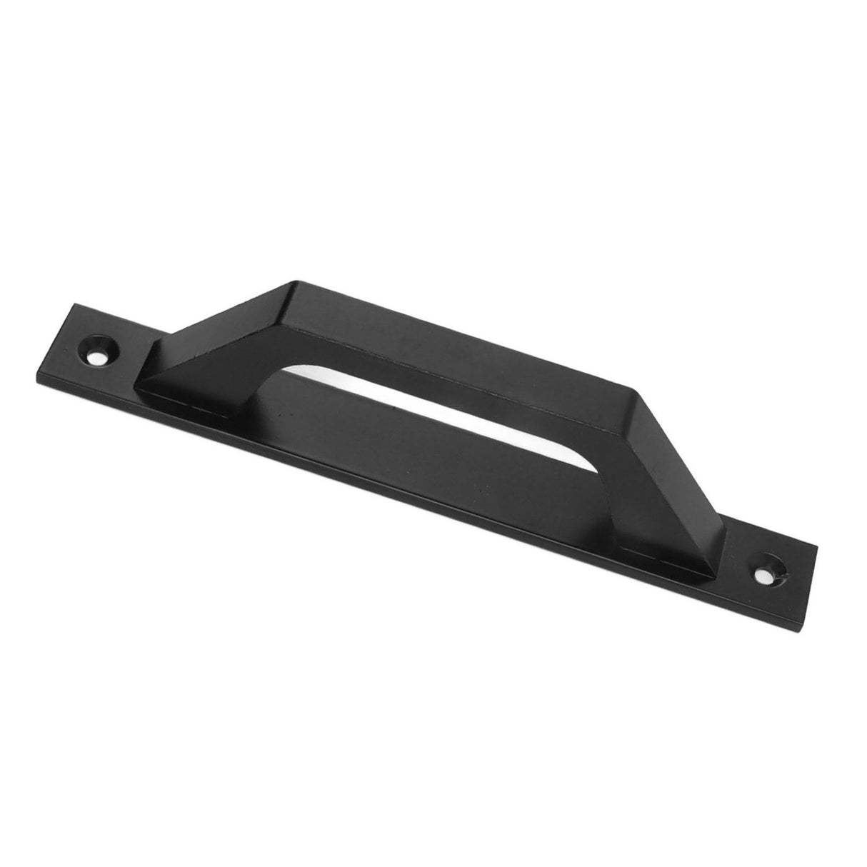 Sliding Door Handle Metal Electroplating Cabinet Barn Door Pull Handle with Mounting Screws Black