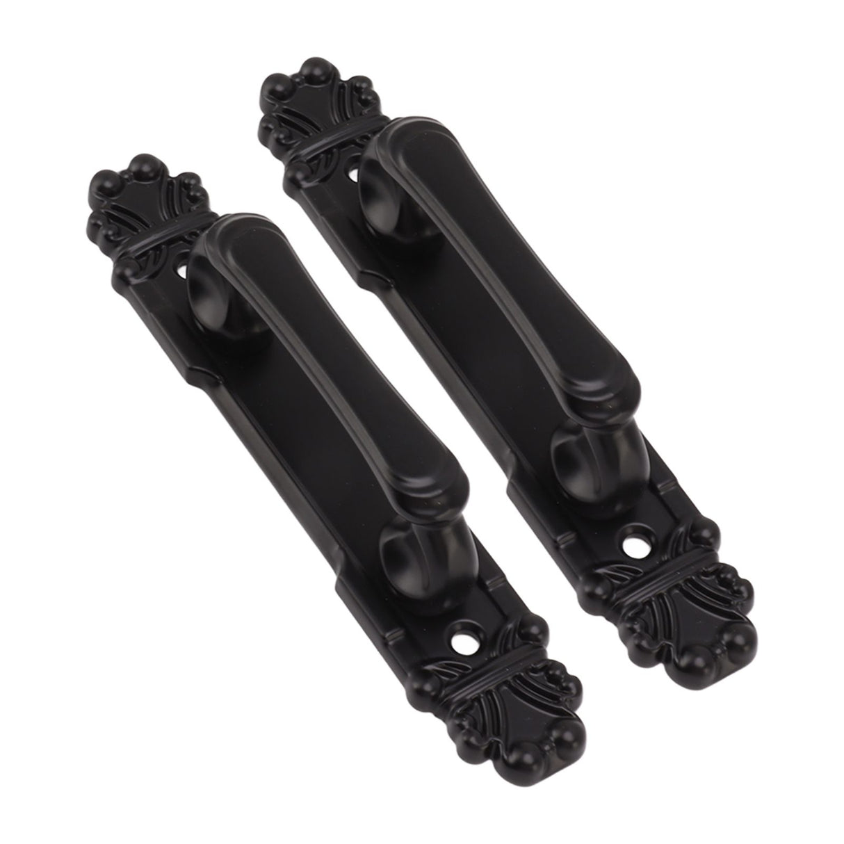2Pcs Black Heavy Duty Door Handle Simple Installation Fashionable Door Handle 165mm 6.5in Length