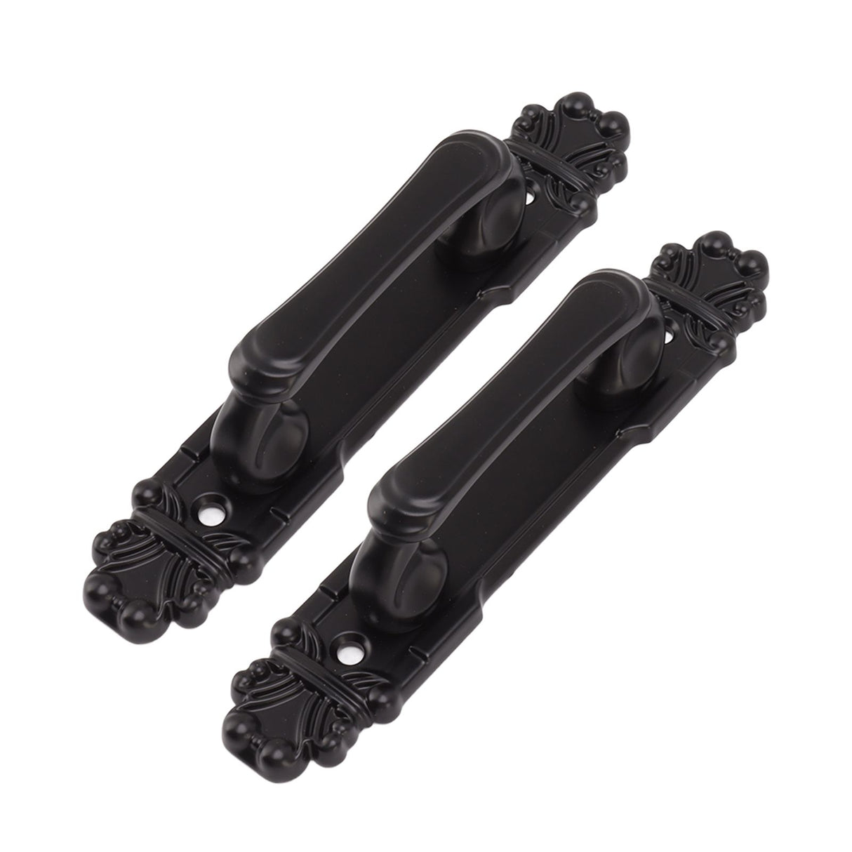 2Pcs Black Heavy Duty Door Handle Simple Installation Fashionable Door Handle 165mm 6.5in Length