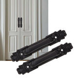2Pcs Black Heavy Duty Door Handle Simple Installation Fashionable Door Handle 165mm 6.5in Length - Extra Image