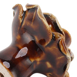 6Pcs Cabinet Knob Rose Flower Shape Delicate Ceramic Knob for Dresser Drawer Leopard White - Extra Image