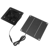 10W Solar Panel Fan Kit High Speed Solar Panel Powered Fan with 150cm Cable Protection Net for Pet House Greenhouse
