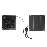10W Solar Panel Fan Kit High Speed Solar Panel Powered Fan with 150cm Cable Protection Net for Pet House Greenhouse