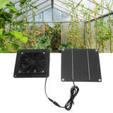 10W Solar Panel Fan Kit High Speed Solar Panel Powered Fan with 150cm Cable Protection Net for Pet House Greenhouse - Extra Image