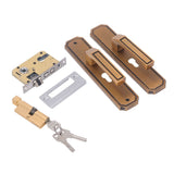Front Exterior Door Handle Lockset Aluminum Alloy Silent Home Door Handle Lock with Keys for Bedroom Hotel Balcony