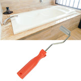 Fiberglass Roller Handheld Aluminum Alloy Smooth Rolling Bubble Removal Roller Set for Bathtub 21 X 50mm / 0.83 X 1.97in