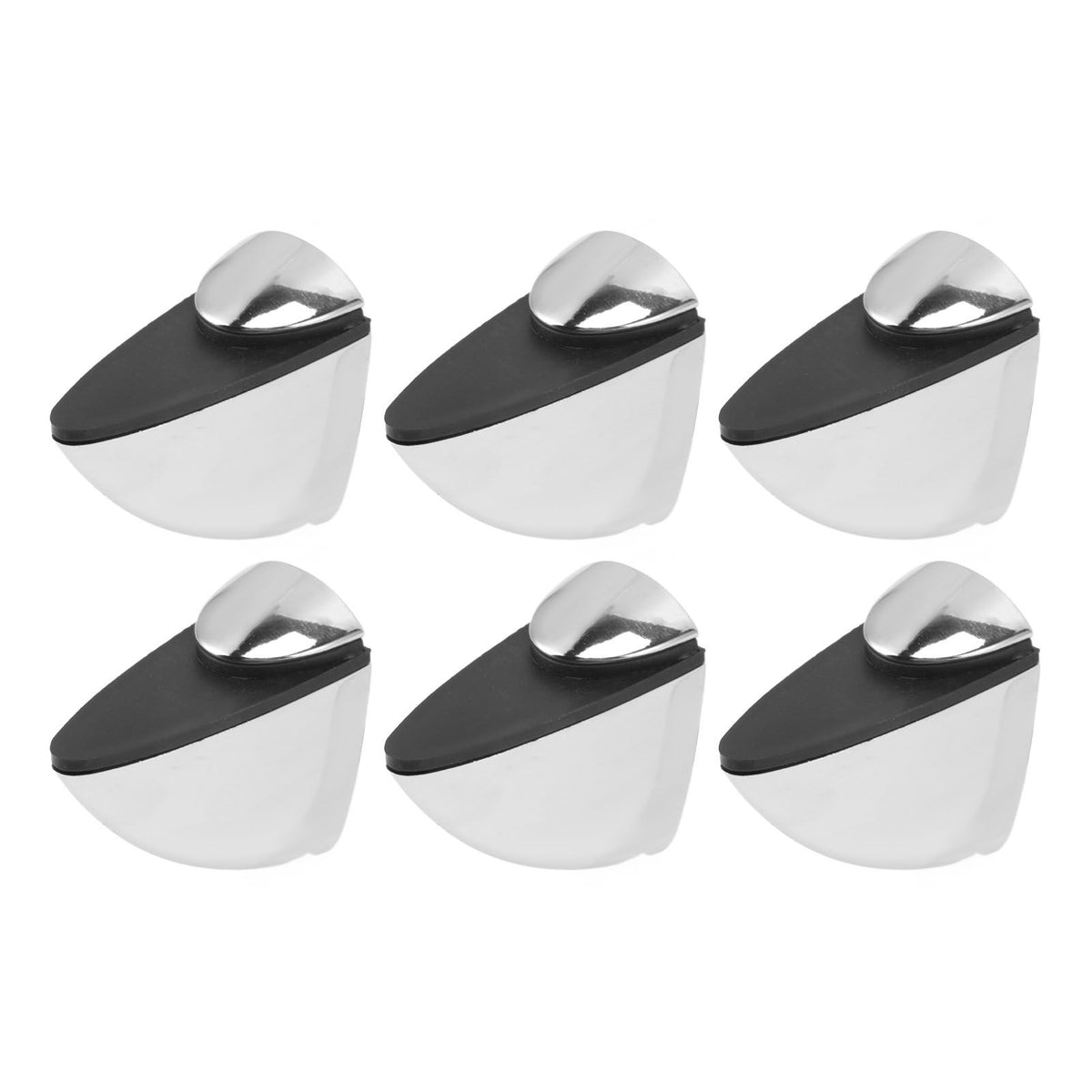 6Pcs K169 Glass Clamp Portable Fish Mouth Clamp Adjustable Glass Shelf Bracket Holder for Home Shop Office