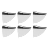 6Pcs K169 Glass Clamp Portable Fish Mouth Clamp Adjustable Glass Shelf Bracket Holder for Home Shop Office
