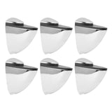 6Pcs K169 Glass Clamp Portable Fish Mouth Clamp Adjustable Glass Shelf Bracket Holder for Home Shop Office