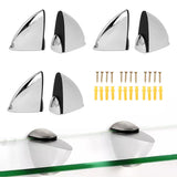 6Pcs K169 Glass Clamp Portable Fish Mouth Clamp Adjustable Glass Shelf Bracket Holder for Home Shop Office