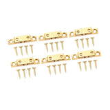 6 Set Cabinet Door Catch Brass Cabinet Door Closet Ball Tension Catch Latch with Gold Screw for Most Cabinets 60mm / 2.4in - 45-Degree Angle