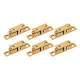 6 Set Cabinet Door Catch Brass Cabinet Door Closet Ball Tension Catch Latch with Gold Screw for Most Cabinets 60mm / 2.4in