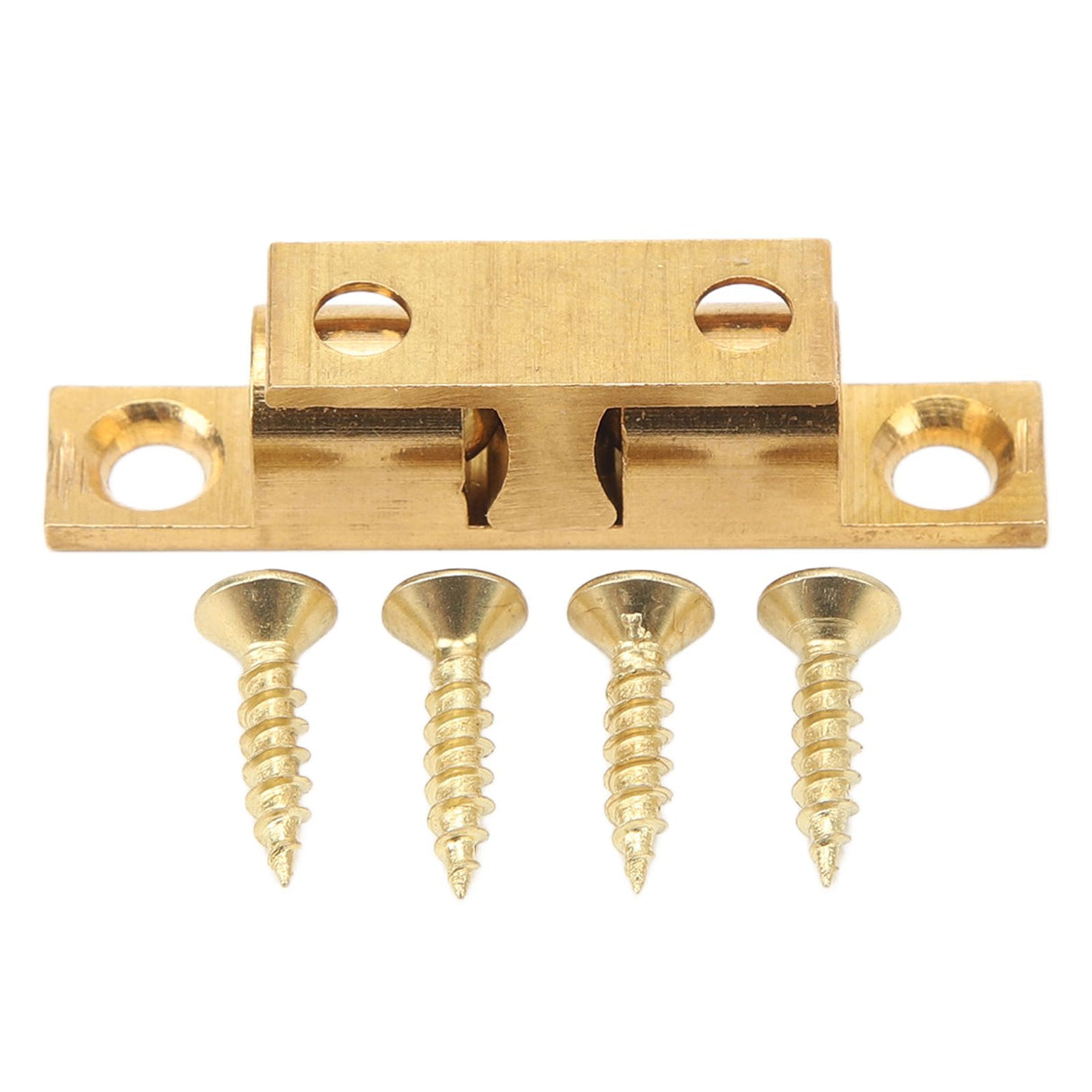 6 Set Cabinet Door Catch Brass Cabinet Door Closet Ball Tension Catch Latch with Gold Screw for Most Cabinets 60mm / 2.4in