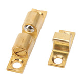 6 Set Cabinet Door Catch Brass Cabinet Door Closet Ball Tension Catch Latch with Gold Screw for Most Cabinets 60mm / 2.4in