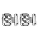Door Latch Rust Proof Smooth Edge Comfortable Grasp User Friendly Knob Square Door Lock Latch for Kitchen Door - Front View