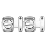 Door Latch Rust Proof Smooth Edge Comfortable Grasp User Friendly Knob Square Door Lock Latch for Kitchen Door - Side View