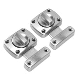 Door Latch Rust Proof Smooth Edge Comfortable Grasp User Friendly Knob Square Door Lock Latch for Kitchen Door - Rear View