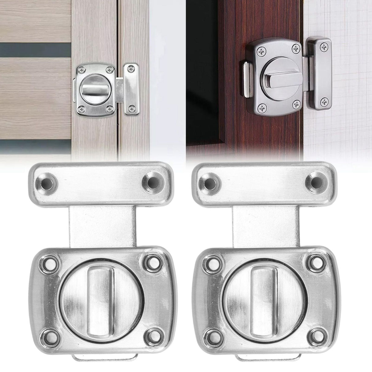 Door Latch Rust Proof Smooth Edge Comfortable Grasp User Friendly Knob Square Door Lock Latch for Kitchen Door
