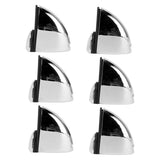 12PCS Glass Partition Clamps Panel Fixing Clip Desk Divider Support Clamp Glossy Finish 1‑10mm