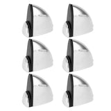 12PCS Glass Partition Clamps Panel Fixing Clip Desk Divider Support Clamp Glossy Finish 1‑10mm