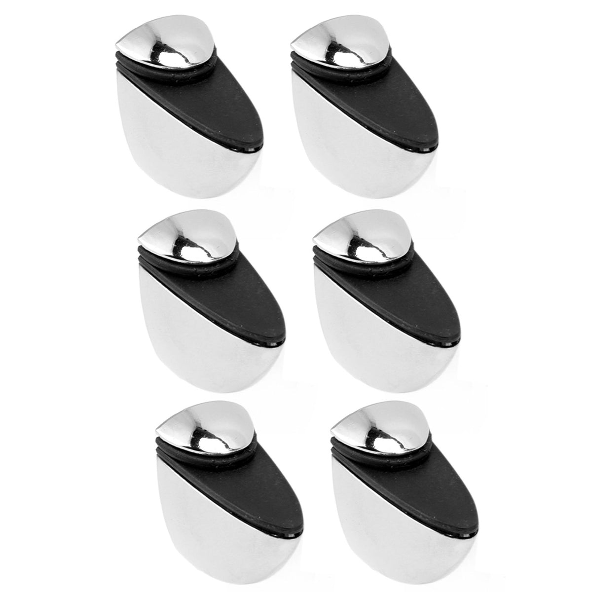 12PCS Glass Partition Clamps Panel Fixing Clip Desk Divider Support Clamp Glossy Finish 1‑10mm