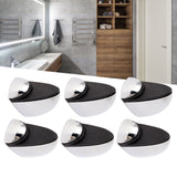 12PCS Glass Partition Clamps Panel Fixing Clip Desk Divider Support Clamp Glossy Finish 1‑10mm