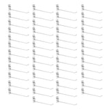 50Pcs Supermarket Shelf Hook Iron Strong Wear Resistant Flat Tip Peg Board Hook Slatwall Hanger