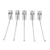 50Pcs Supermarket Shelf Hook Iron Strong Wear Resistant Flat Tip Peg Board Hook Slatwall Hanger