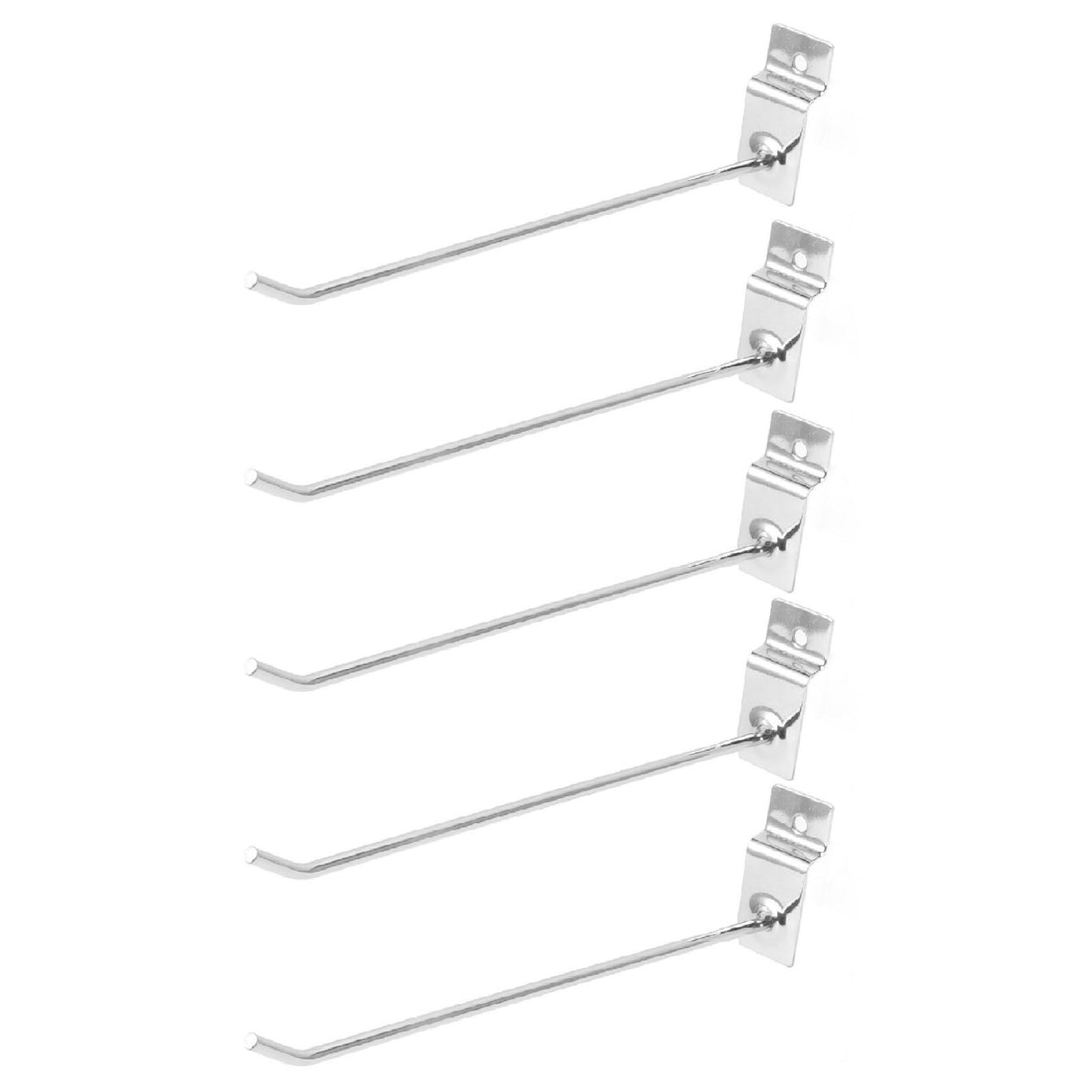 50Pcs Supermarket Shelf Hook Iron Strong Wear Resistant Flat Tip Peg Board Hook Slatwall Hanger