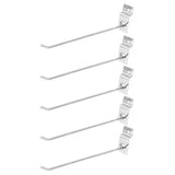 50Pcs Supermarket Shelf Hook Iron Strong Wear Resistant Flat Tip Peg Board Hook Slatwall Hanger - Rear View