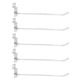 50Pcs Supermarket Shelf Hook Iron Strong Wear Resistant Flat Tip Peg Board Hook Slatwall Hanger