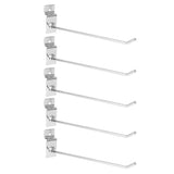 50Pcs Supermarket Shelf Hook Iron Strong Wear Resistant Flat Tip Peg Board Hook Slatwall Hanger