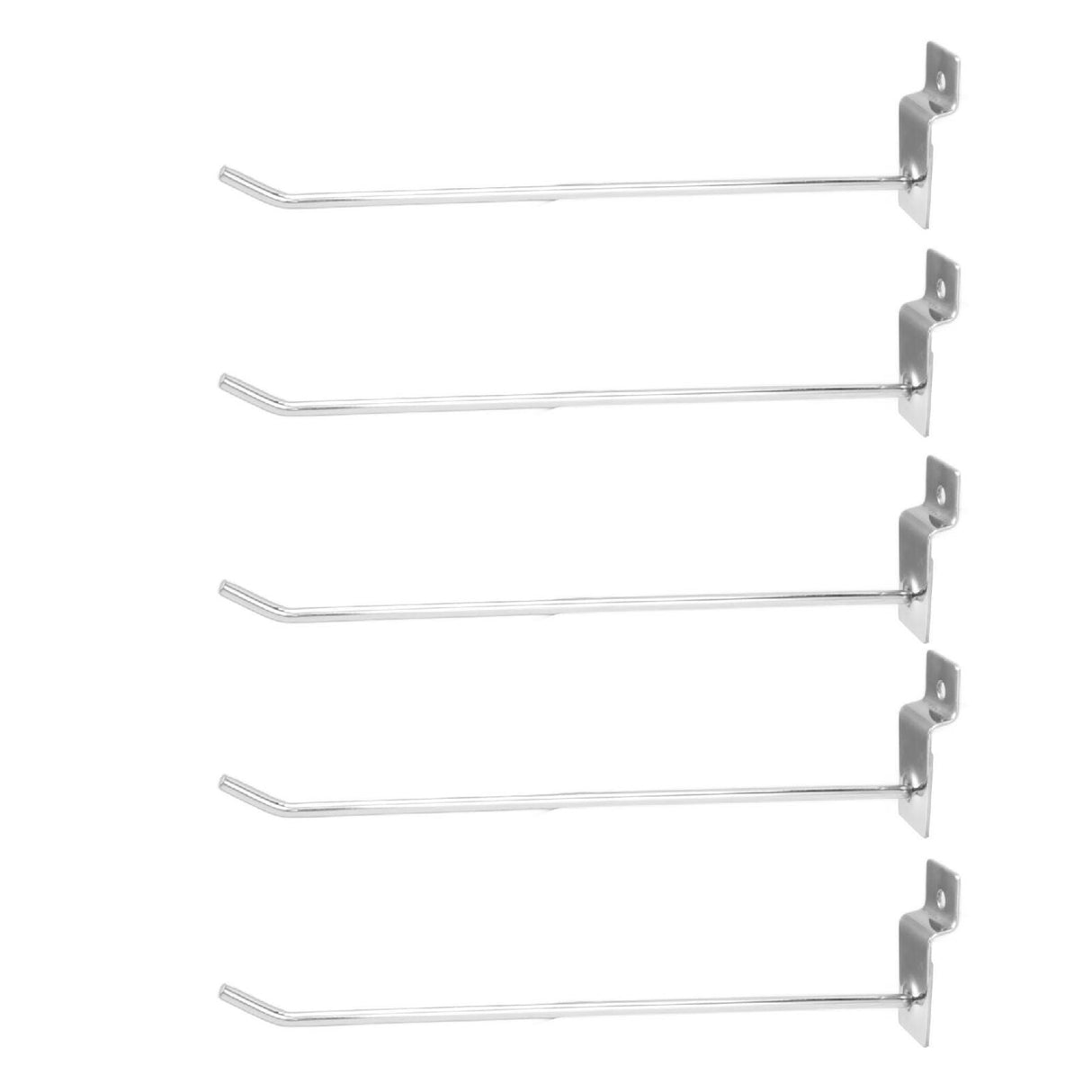 50Pcs Supermarket Shelf Hook Iron Strong Wear Resistant Flat Tip Peg Board Hook Slatwall Hanger