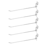 50Pcs Supermarket Shelf Hook Iron Strong Wear Resistant Flat Tip Peg Board Hook Slatwall Hanger