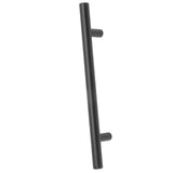 10PCS Cabinet Door T Handle Stainless Steel Modern Wardrobe Drawer Pull Handle for Bedroom Living Room Black - Side View