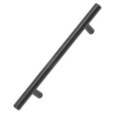 10PCS Cabinet Door T Handle Stainless Steel Modern Wardrobe Drawer Pull Handle for Bedroom Living Room Black - Top-Down View