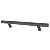10PCS Cabinet Door T Handle Stainless Steel Modern Wardrobe Drawer Pull Handle for Bedroom Living Room Black - Close-Up Angle