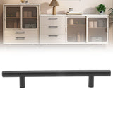 10PCS Cabinet Door T Handle Stainless Steel Modern Wardrobe Drawer Pull Handle for Bedroom Living Room Black - Extra Image